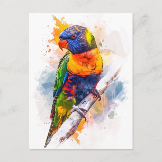Blaues Gesicht Lori Postkarte (Vorderseite)
