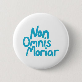 Blaues gestrichenes handgeschriebenes antikes late button