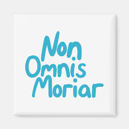 Blaues gestrichenes handgeschriebenes antikes late magnet