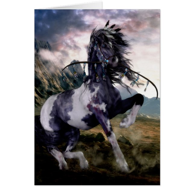 Blaues gestrichenes Pferd (Vorne)