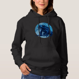 Blaues Gift-Dart-Frosch-farbige Exotische Amphibie Hoodie