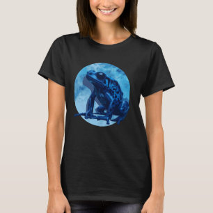 Blaues Gift-Dart-Frosch-farbige Exotische Amphibie T-Shirt