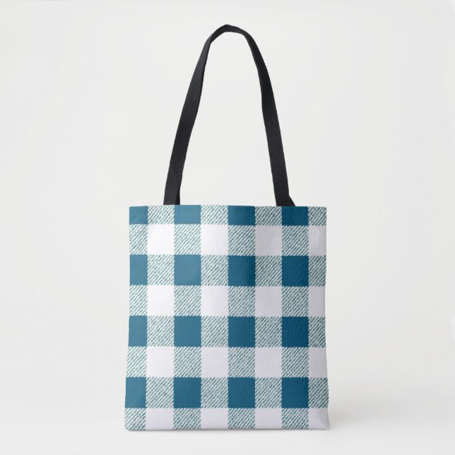 Blaues Gingham-Karo (Vorderseite)