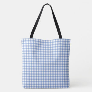 Blaues Gingham-Karo-Pastellmuster