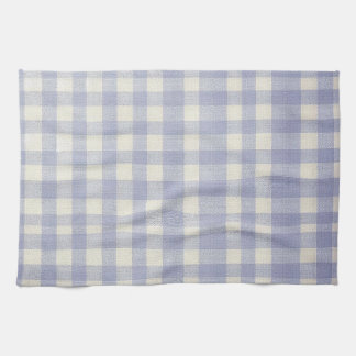 Blaues Gingham-Küchentuch Geschirrtuch