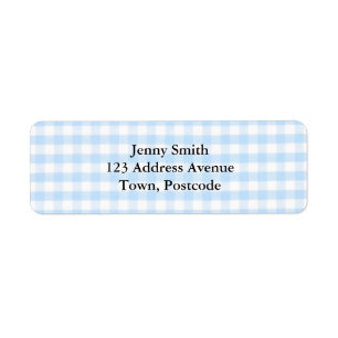 Blaues Gingham-Muster