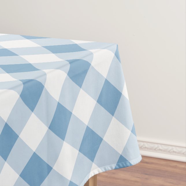 Blaues Gingham Tischdecke (Beispiel)
