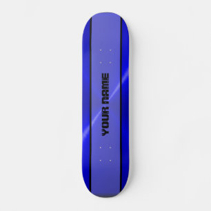 Blaues glänzendes Edelstahl-Metall 2 Skateboard