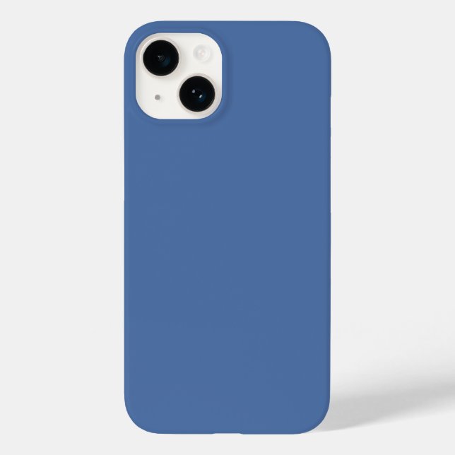 Blaues Glas (Vollfarbe) Case-Mate iPhone Hülle (Rückseite)