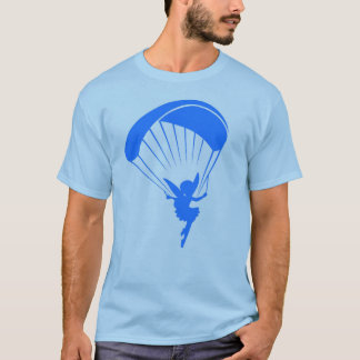 Blaues Gleitschirmfliegen-Elf-T-Shirt T-Shirt