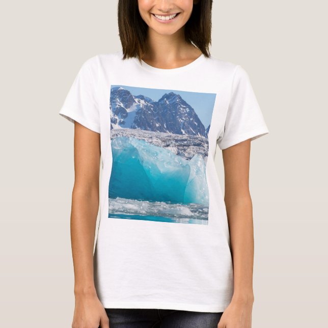 Blaues Gletschereis, Norwegen T-Shirt (Vorderseite)