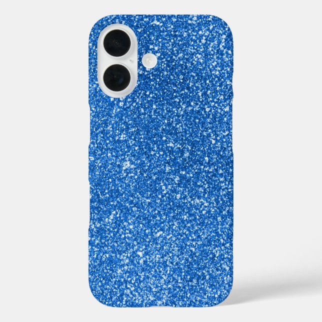 Blaues Glitzer Case-Mate iPhone Hülle (Rückseite)