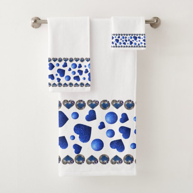 Blaues Glitzer - Herzklopfen Set (Insitu)