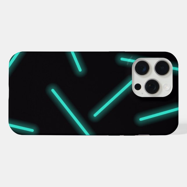 blaues Glühtelefon 15 pro max Gehäuse iPhone Hülle (Rückseite (Horizontal))