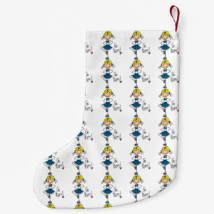 Blaues Go-Team-Cheerleader Kleiner Weihnachtsstrumpf