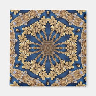 Blaues Gold Dekorativer Magnet