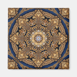 Blaues Gold Dekorativer Magnet