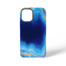 Blaues goldblaues Marmormuster