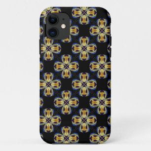 Blaues goldenes Sternenmuster Case-Mate iPhone Hülle