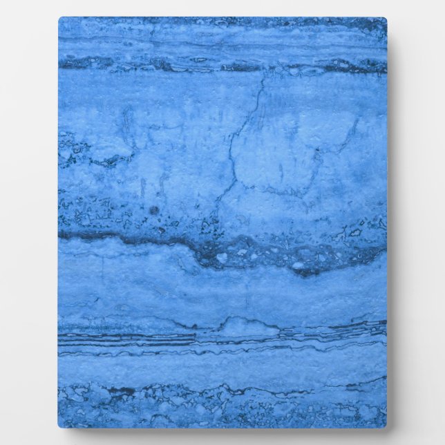 Blaues Granitmuster, blauer Marmor, blauer Stein Fotoplatte (Vorderseite)