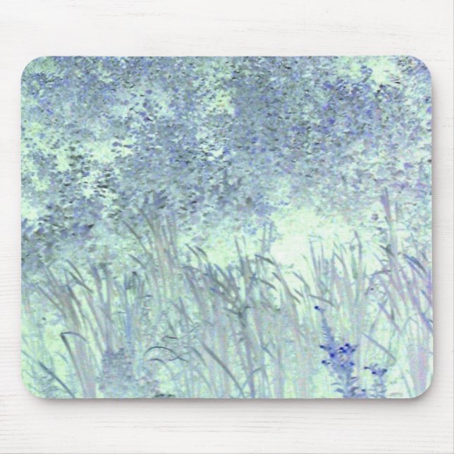 blaues Gras Mousepad (Vorne)