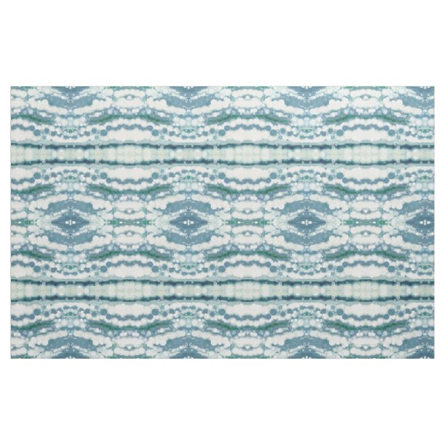 Blaues Grau-Creme-u. weißes Stoff (Fat Quarter (45,7 x 55,9 cm))