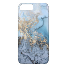 Blaues Grau-Goldmoderne Marmorbeschaffenheit kaum