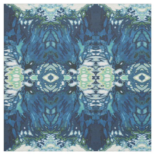 Blaues, graues, Sahne- u. weißes Gewebe 'Dublin Stoff (Muster)