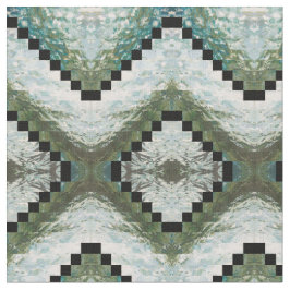 Blaues, graues, weises Grün u. Creme-Gewebe Stoff