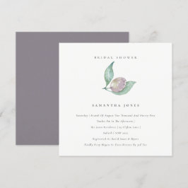 BLAUES GREEN WATERCOLOR FOLIAGE OLIVENBRAUTPARTY EINLADUNG