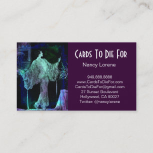 Blaues Grün-Traum - Vanya Visitenkarte