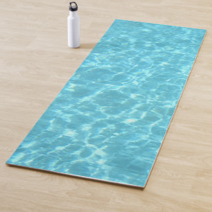 Blaues grünes Wasser Aqua Schwimmbad Yogamatte