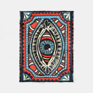 Blaues Gypsi Fleecedecke