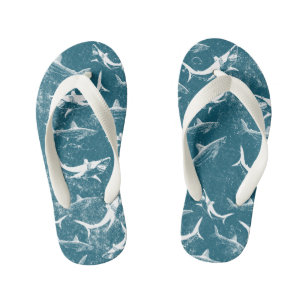 Blaues Hai-Muster Kinderbadesandalen