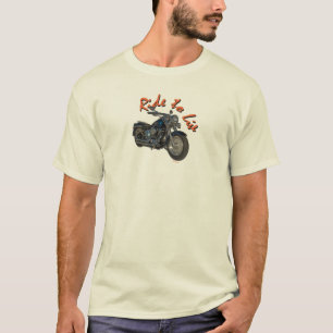 Blaues Harley Motorrad T-Shirt
