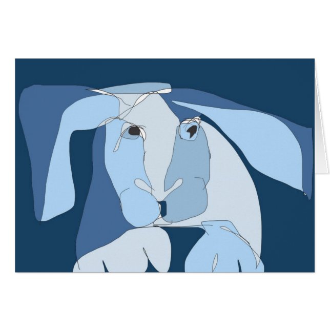 Blaues Häschen (Vorderseite (Horizontal))