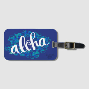 Blaues Hawaii Aloha-Gepäckanhänger Gepäckanhänger