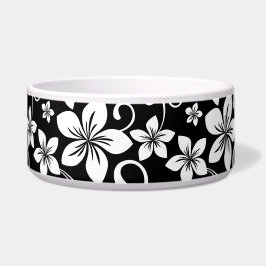 BLAUES HAWAII-MUSTER IN SCHWARZ NAPF