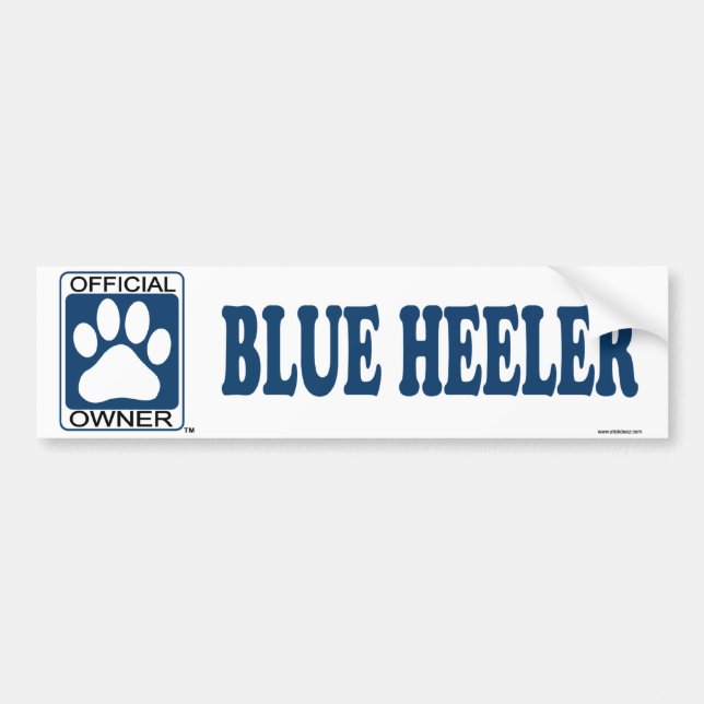 Blaues Heeler Blau Autoaufkleber (Vorne)
