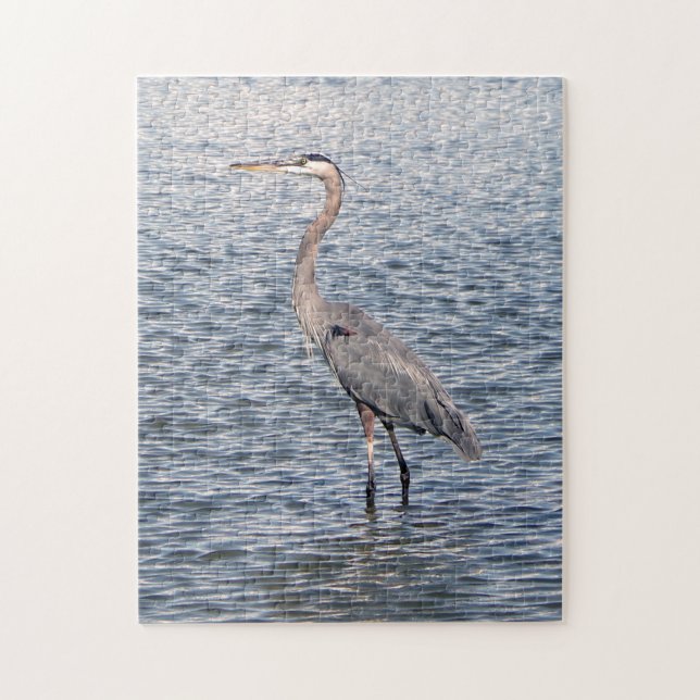 Blaues Heronwasser-Puzzle Puzzle (Vertikal)