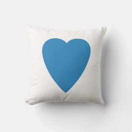 Blaues Herz - Design Kissen
