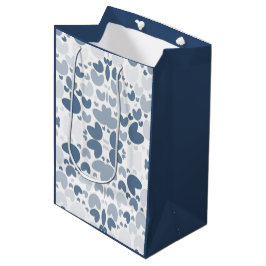 Blaues Herz Mittlere Geschenktüte