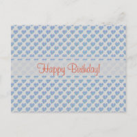Blaues Herz zum Geburtstag glücklich!