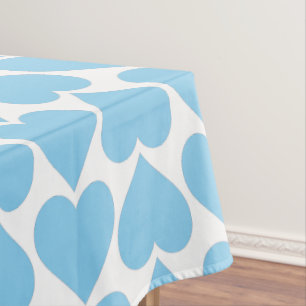 Blaues Herzmuster, Romantik, Liebe Tischdecke