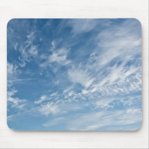Blaues Himmelsgeplättetes blaues Muster Mousepad