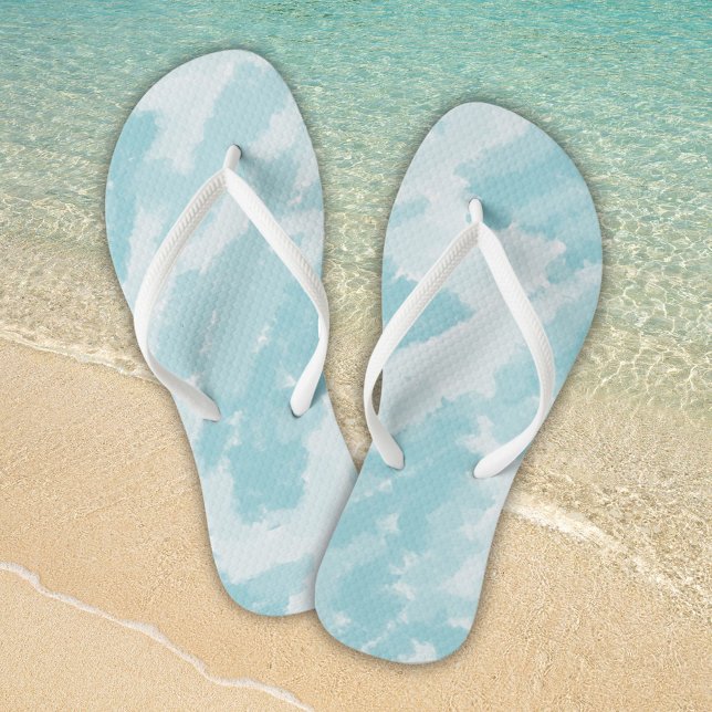 Blaues Himmelsmuster Flip Flops (Von Creator hochgeladen)