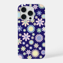 Blaues Hintergrund-Blumenmuster