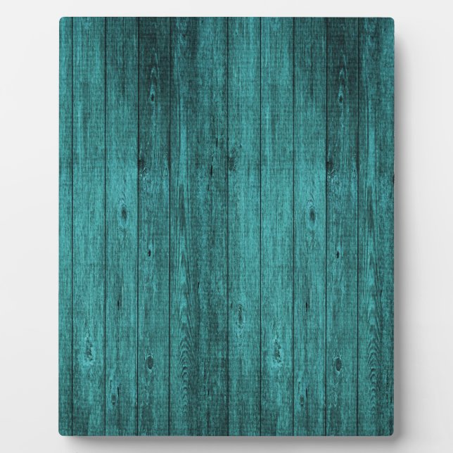 blaues Holz Fotoplatte (Vorderseite)