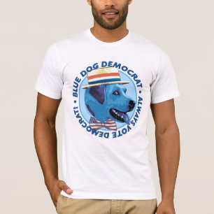 Blaues Hundedemokrat-Shirt T-Shirt