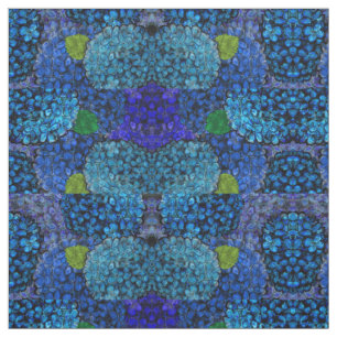 Blaues Hydrangea-Gewebe Stoff
